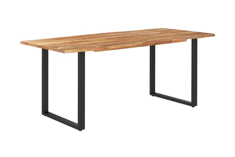 Spisebord 180x90x76 cm Massivt Akacietræ - Brun - Møbler - Borde - Spisebord og køkkenbord