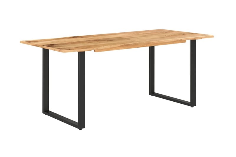 Spisebord 180x90x76 cm Massivt Akacietræ - Brun - Møbler - Borde - Spisebord og køkkenbord