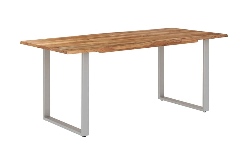 Spisebord 180x90x76 cm Massivt Akacietræ - Brun - Møbler - Borde - Spisebord og køkkenbord