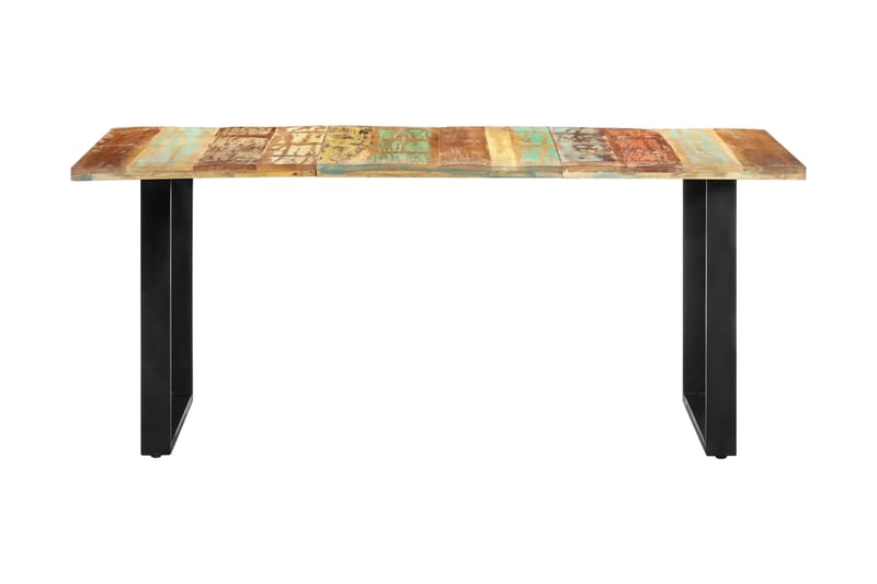 Spisebord 180x90x76 cm Massivt Genbrugstræ - Flerfarvet - Spisebord og køkkenbord