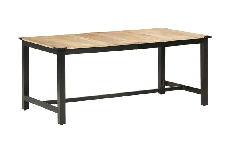 spisebord 180x90x76 cm massivt ru mangotræ - Brun - Møbler - Borde - Spisebord og køkkenbord