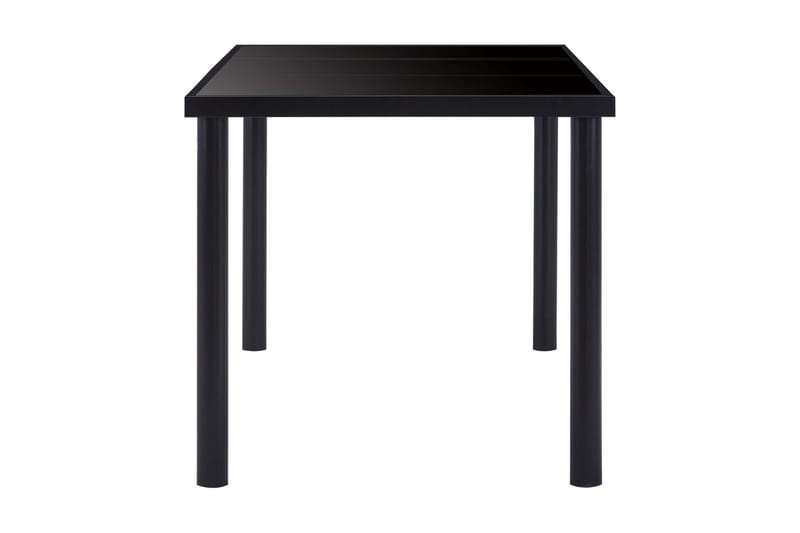 Spisebord 200 x 100 x 75 cm Hærdet Glas Sort - Sort - Møbler - Borde - Spisebord og køkkenbord