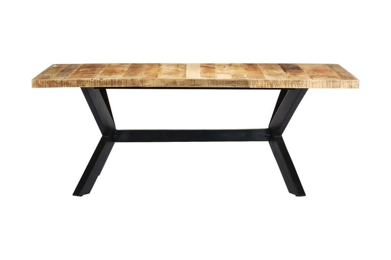 Spisebord 200 X 100 X 75 Cm Massivt Mangotræ - Brun - Spisebord og køkkenbord