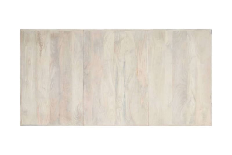 Spisebord 200 X 100 X 75 Cm Massivt Mangotræ Hvid - Hvid - Møbler - Borde - Spisebord og køkkenbord