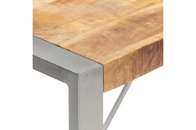 Spisebord 200X100X75 cm Massivt Ru Mangotræ - Brun - Spisebord og køkkenbord