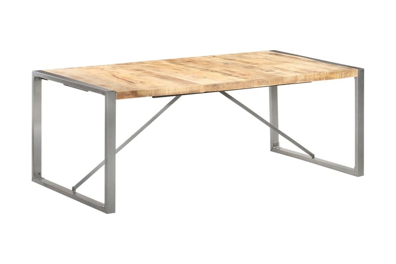 Spisebord 200X100X75 cm Massivt Ru Mangotræ - Brun - Møbler - Borde - Spisebord og køkkenbord