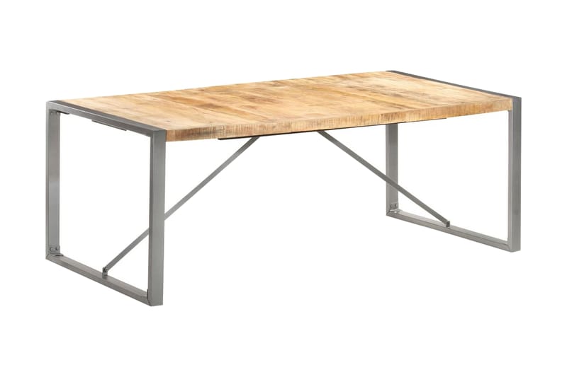 Spisebord 200X100X75 cm Massivt Ru Mangotræ - Brun - Møbler - Borde - Spisebord og køkkenbord