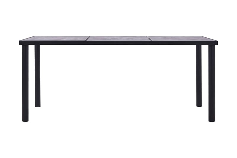 Spisebord 200x100x75 cm Mdf Sort Og Betongrå - Sort - Møbler - Borde - Spisebord og køkkenbord