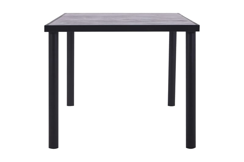 Spisebord 200x100x75 cm Mdf Sort Og Betongrå - Sort - Møbler - Borde - Spisebord og køkkenbord