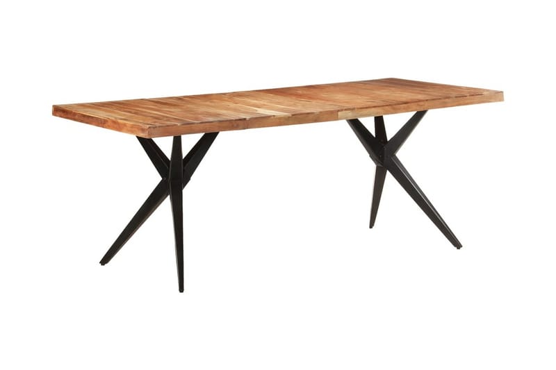 spisebord 200x90x76 cm massivt akacietræ - Møbler - Borde - Spisebord og køkkenbord