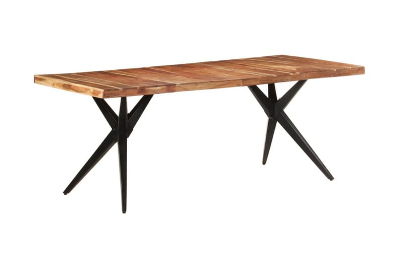 spisebord 200x90x76 cm massivt akacietræ - Møbler - Borde - Spisebord og køkkenbord
