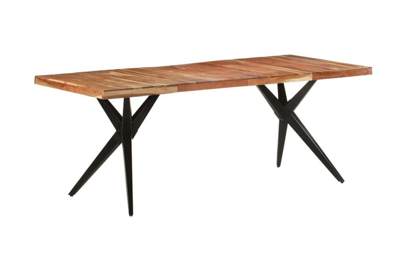 spisebord 200x90x76 cm massivt akacietræ - Møbler - Borde - Spisebord og køkkenbord
