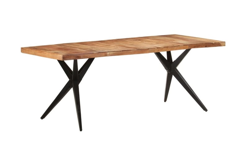 spisebord 200x90x76 cm massivt akacietræ - Møbler - Borde - Spisebord og køkkenbord