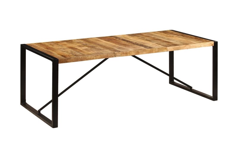 Spisebord 220 X 100 X 75 Cm Massivt Mangotræ - Brun - Møbler - Borde - Spisebord og køkkenbord