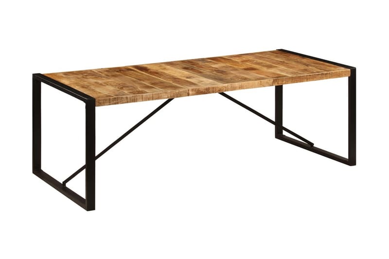 Spisebord 220 X 100 X 75 Cm Massivt Mangotræ - Brun - Møbler - Borde - Spisebord og køkkenbord