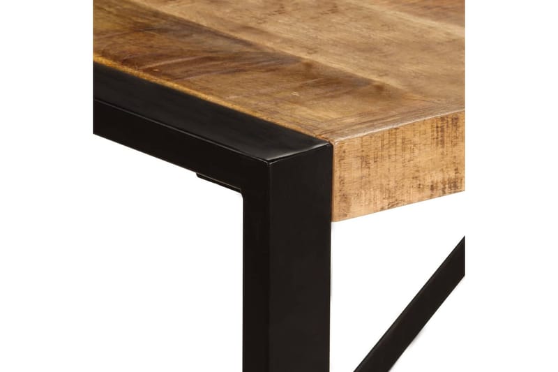 Spisebord 220 X 100 X 75 Cm Massivt Mangotræ - Brun - Møbler - Borde - Spisebord og køkkenbord