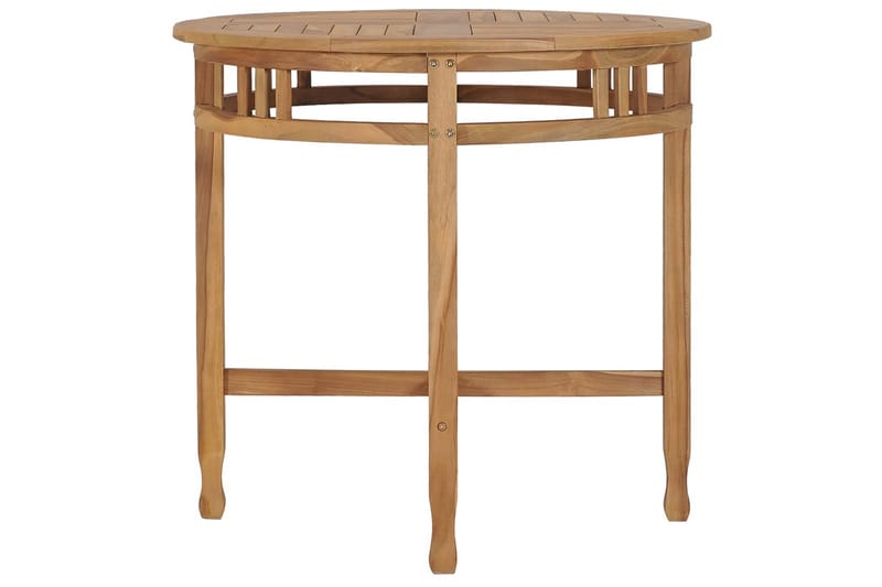 Spisebord 80 cm Massivt Teaktræ - Brun - Spisebord og køkkenbord