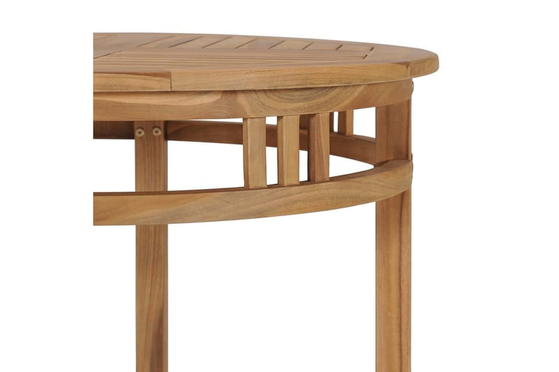 Spisebord 80 cm Massivt Teaktræ - Brun - Spisebord og køkkenbord