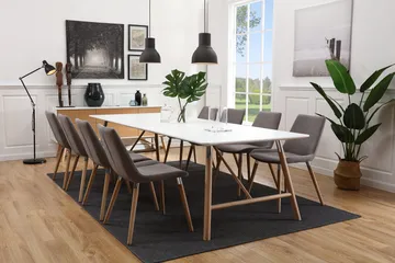 Spisebord Andrarum Waltham udtrækkeligt spisebord 180 cm Hvid - Møbler - Borde - Spisebord og køkkenbord