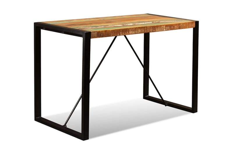 Spisebord I Massivt Genanvendt Træ 120 Cm - Brun - Spisebord og køkkenbord