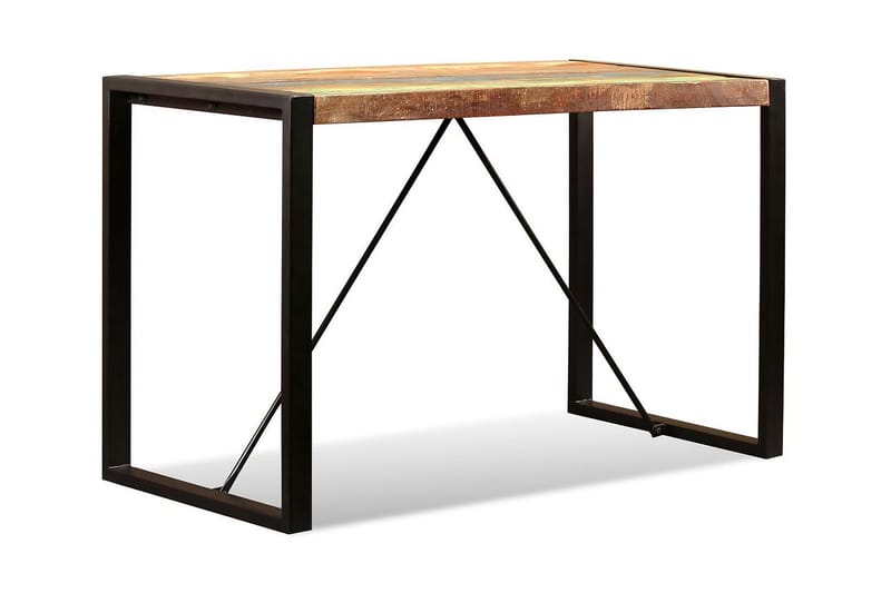 Spisebord I Massivt Genanvendt Træ 120 Cm - Brun - Spisebord og køkkenbord
