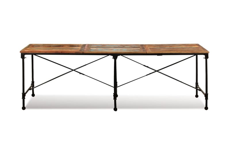 Spisebord I Massivt Genanvendt Træ 240 Cm - Brun - Spisebord og køkkenbord