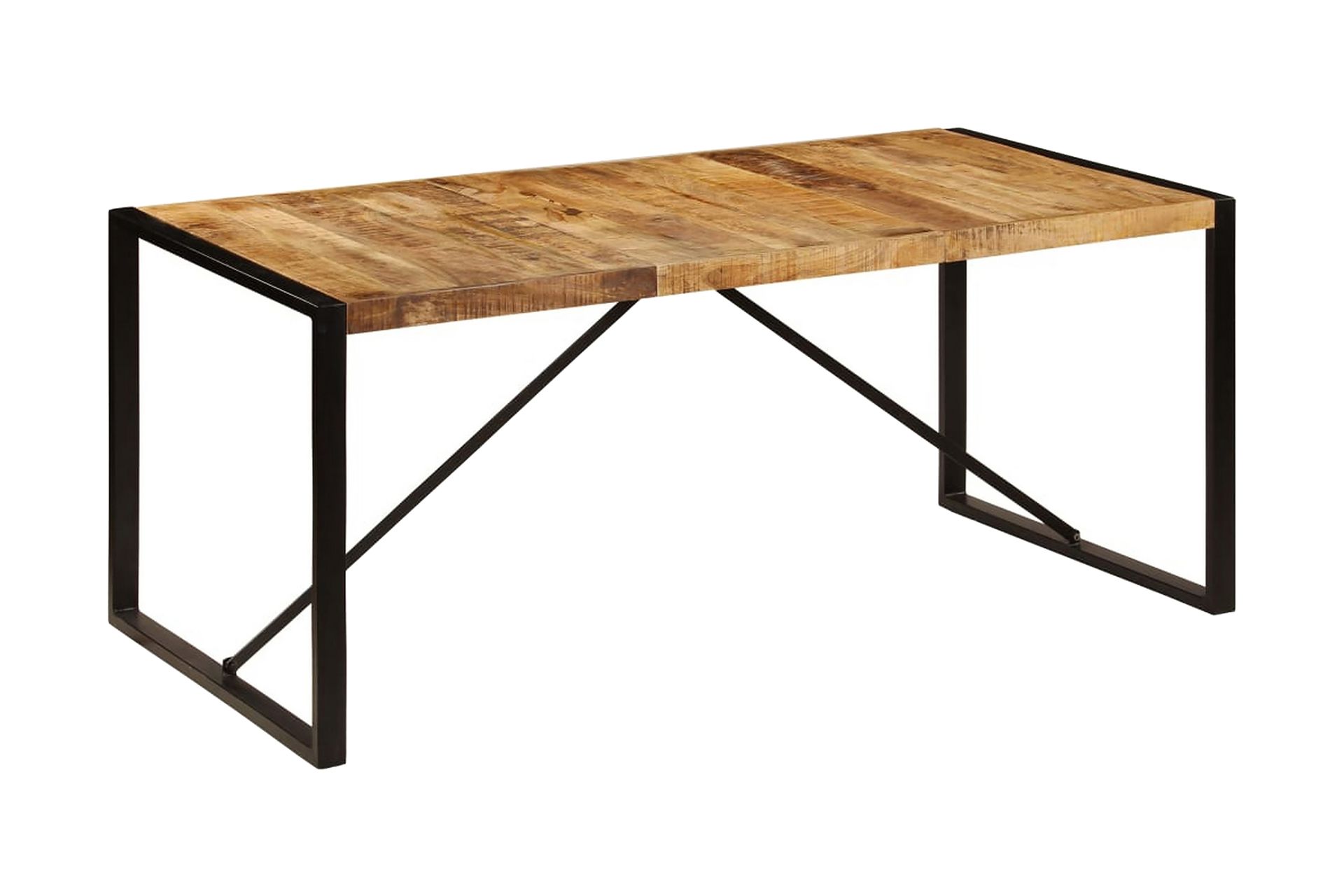 Spisebord I Massivt Ru Mangotræ 180 Cm - Brun - Møbler - Borde - Spisebord og køkkenbord