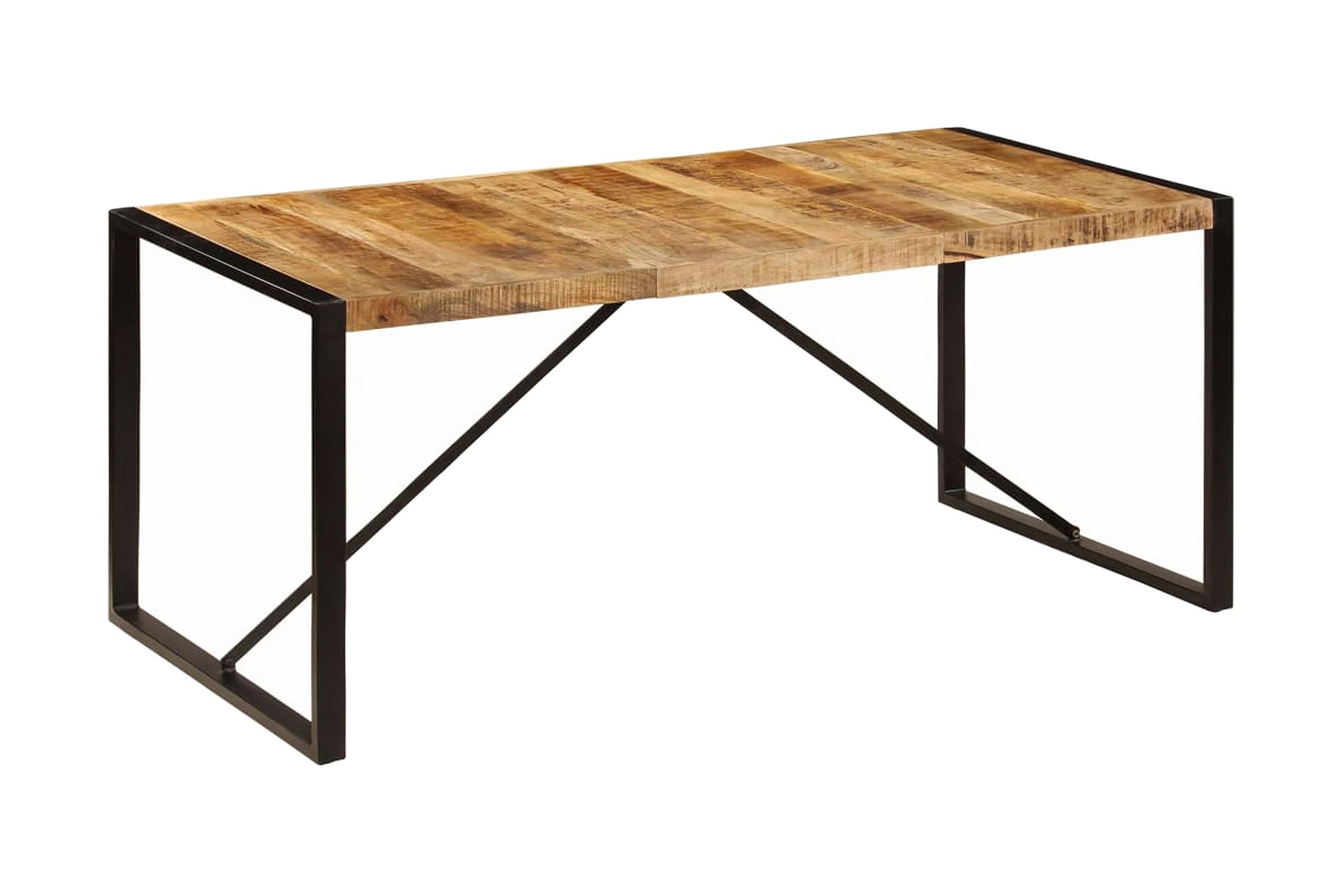 Spisebord I Massivt Ru Mangotræ 180 Cm - Brun - Møbler - Borde - Spisebord og køkkenbord
