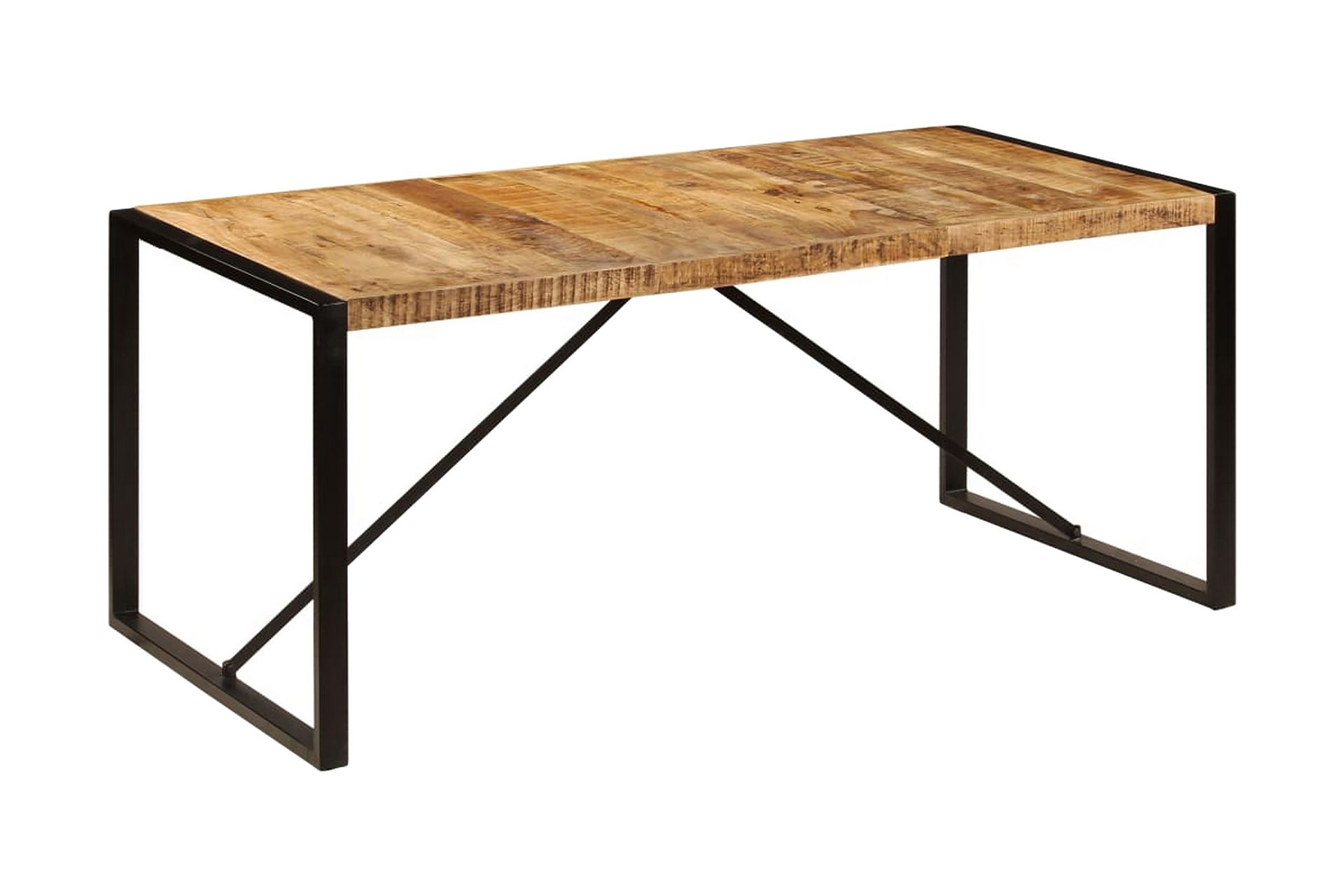 Spisebord I Massivt Ru Mangotræ 180 Cm - Brun - Møbler - Borde - Spisebord og køkkenbord