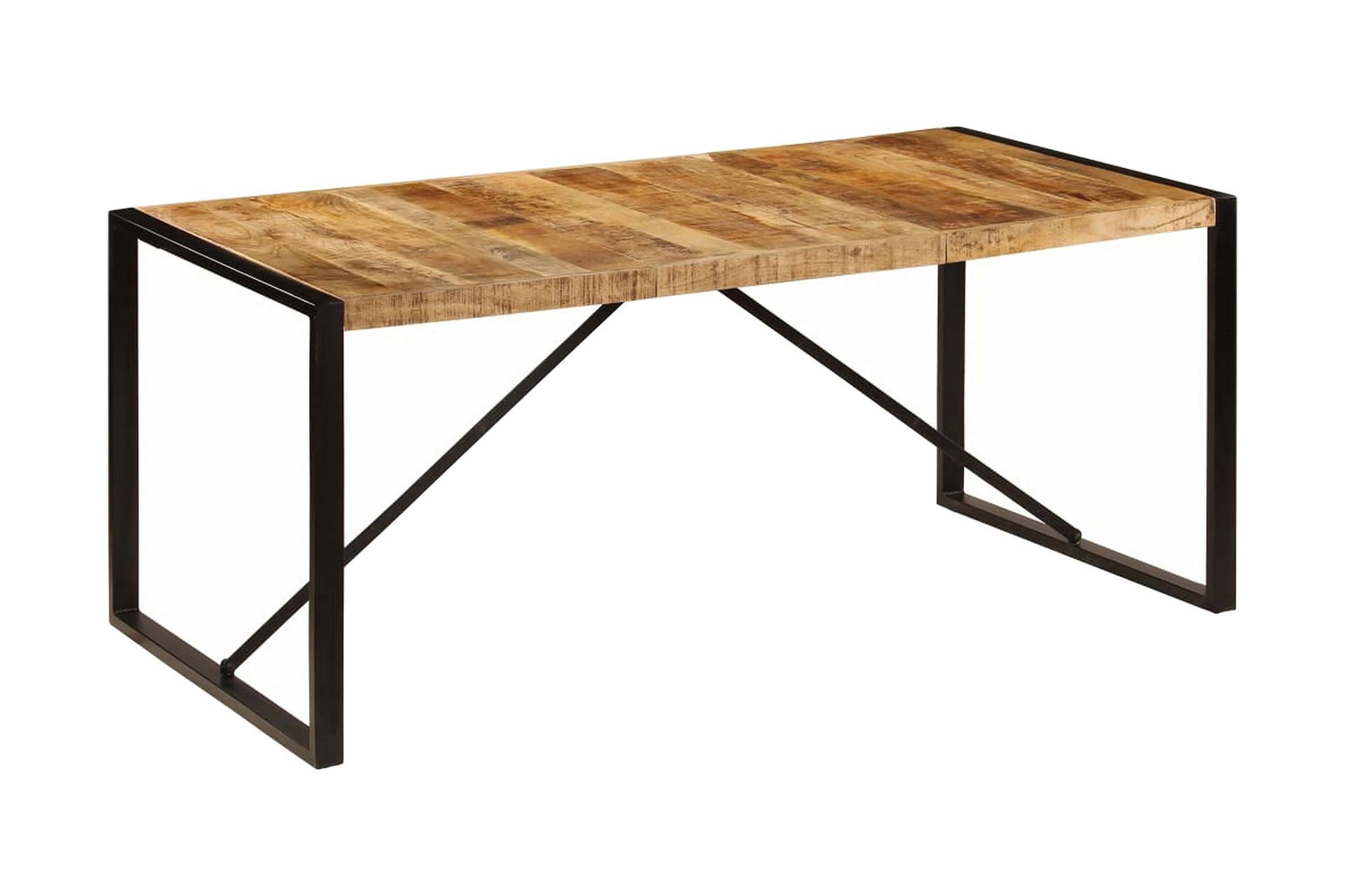 Spisebord I Massivt Ru Mangotræ 180 Cm - Brun - Møbler - Borde - Spisebord og køkkenbord