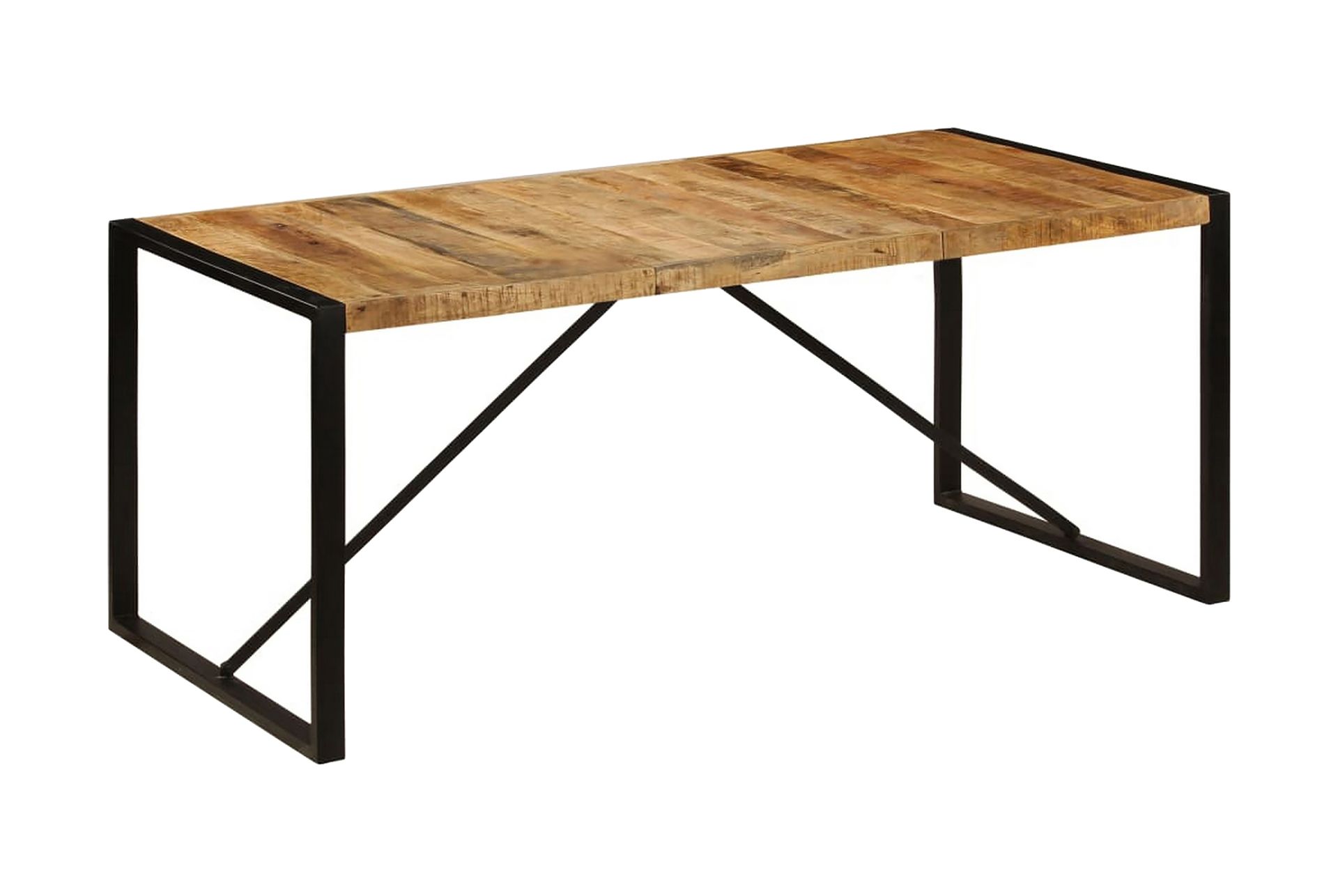 Spisebord I Massivt Ru Mangotræ 180 Cm - Brun - Møbler - Borde - Spisebord og køkkenbord