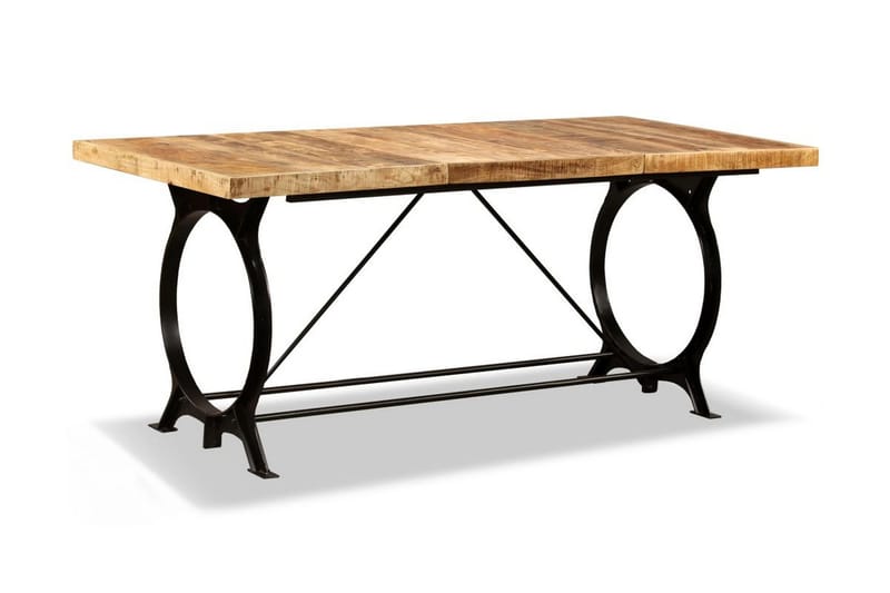 Spisebord I Massivt Ru Mangotræ 180 Cm - Brun - Møbler - Borde - Spisebord og køkkenbord