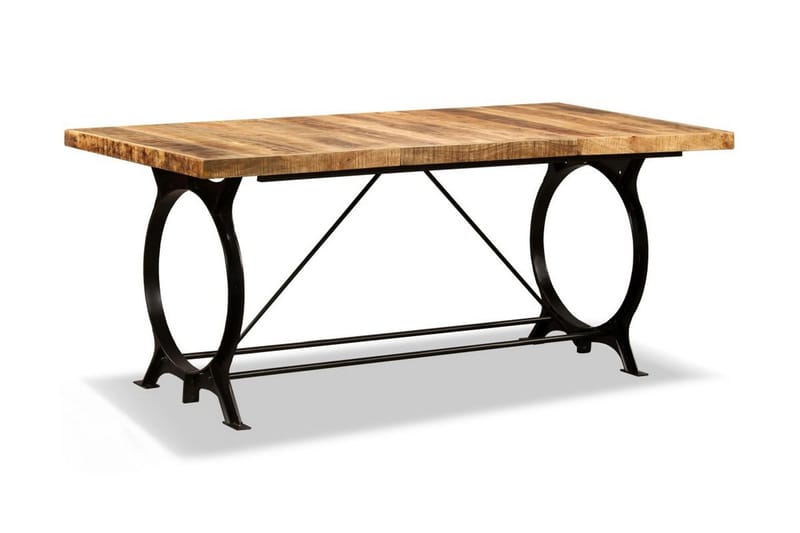 Spisebord I Massivt Ru Mangotræ 180 Cm - Brun - Møbler - Borde - Spisebord og køkkenbord