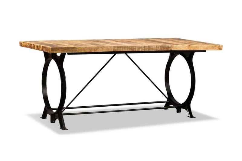 Spisebord I Massivt Ru Mangotræ 180 Cm - Brun - Møbler - Borde - Spisebord og køkkenbord
