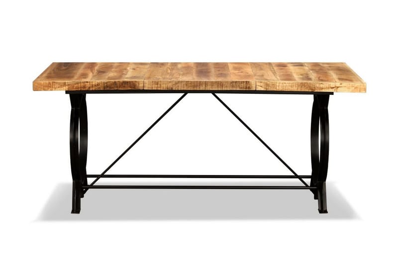 Spisebord I Massivt Ru Mangotræ 180 Cm - Brun - Møbler - Borde - Spisebord og køkkenbord