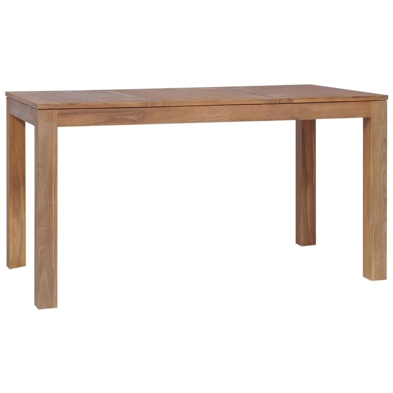 Spisebord I Teak m Naturlig Finish 140 X 70 X 76 Cm - Brun - Møbler - Borde - Spisebord og køkkenbord