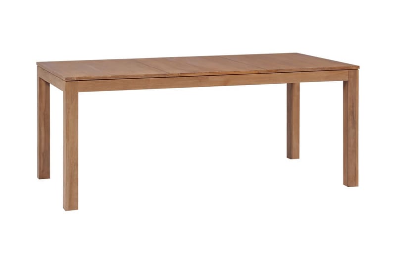 Spisebord I Teak m Naturlig Finish 180 X 90 X 76 Cm - Brun - Spisebord og køkkenbord