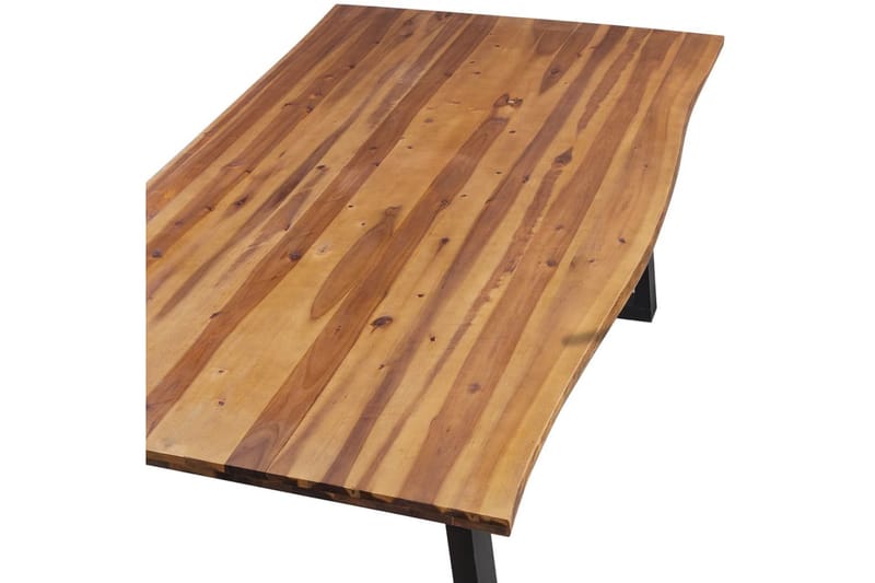 Spisebord Massivt Akacietræ 200 X 90 Cm - Brun - Spisebord og køkkenbord