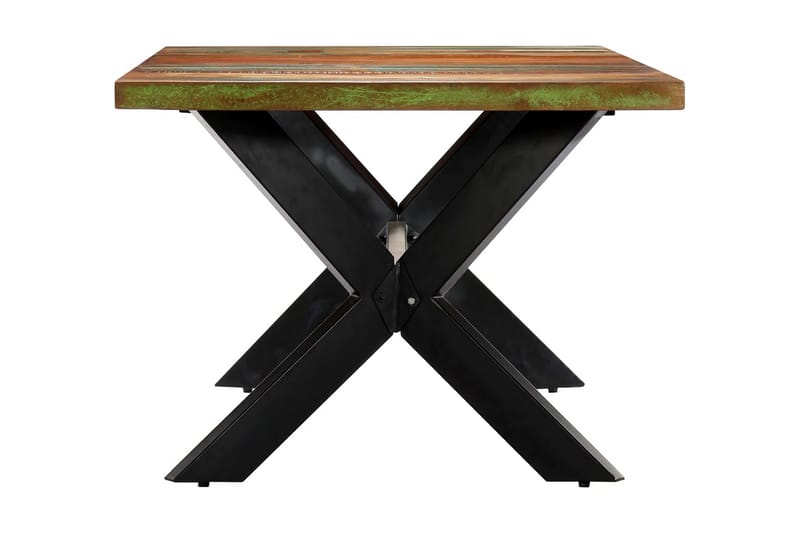 Spisebord Massivt Genanvendt Træ 200 X 100 X 75 Cm - Flerfarvet - Møbler - Borde - Spisebord og køkkenbord