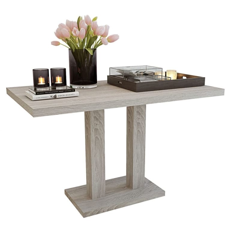 Spisebord Mdf Egetræslook - Brun - Spisebord og køkkenbord