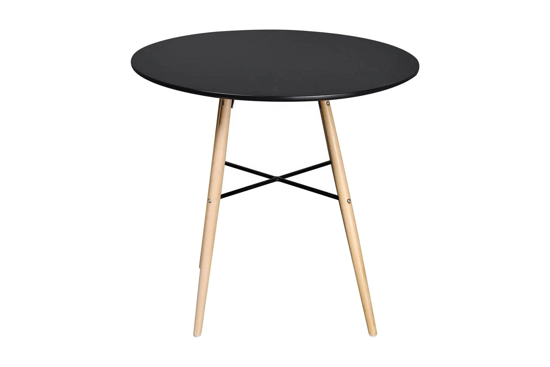 Spisebord Mdf Rundt Sort - Sort - Møbler - Borde - Spisebord og køkkenbord
