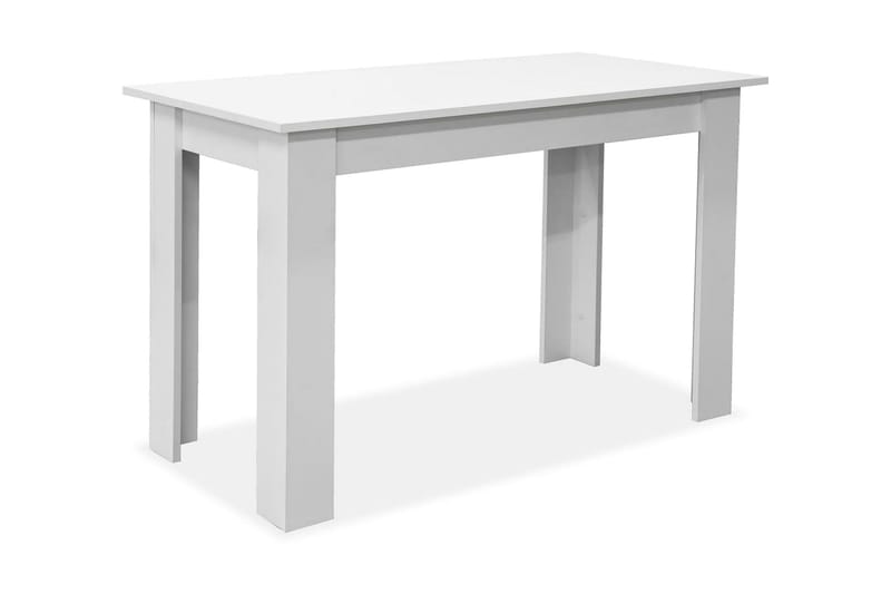 Spisebord Og Bænke 3 Dele Spånplade Hvid - Hvid - Spisebord og køkkenbord