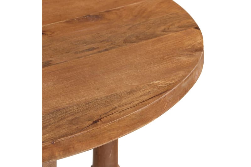 spisebord rundt 110x76 cm massivt mangotræ - Brun - Spisebord og køkkenbord