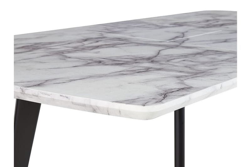 Spisebord sammenklappeligt 160/200 x 90 cm MOSBY - Hvid - Møbler - Borde - Spisebord og køkkenbord