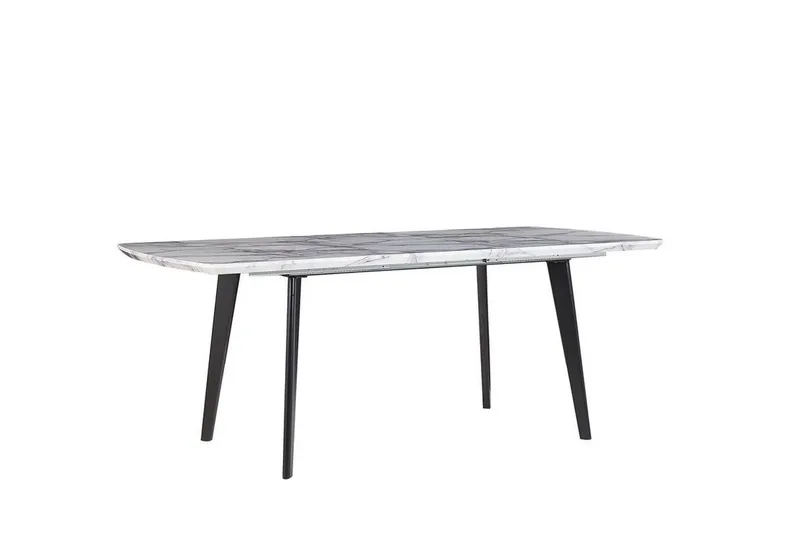 Spisebord sammenklappeligt 160/200 x 90 cm MOSBY - Hvid - Møbler - Borde - Spisebord og køkkenbord