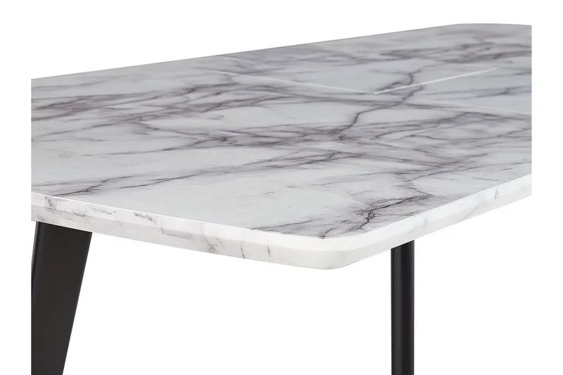 Spisebord sammenklappeligt 160/200 x 90 cm MOSBY - Hvid - Møbler - Borde - Spisebord og køkkenbord