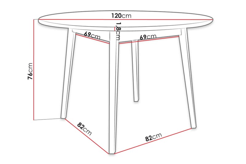Spisebord - Sort - Møbler - Borde - Spisebord og køkkenbord