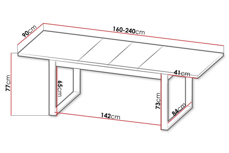 Spisebord - Sort|Eg - Møbler - Borde - Spisebord og køkkenbord