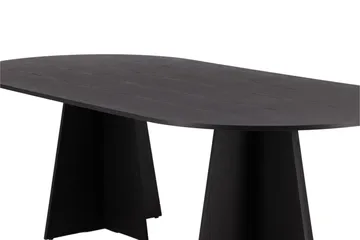 Spisebord Venture Home Bootcut spisebord 230x115x75 cm ovalt Black - Møbler - Borde - Spisebord og køkkenbord