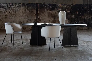 Spisebord Venture Home Bootcut spisebord 230x115x75 cm ovalt Black - Møbler - Borde - Spisebord og køkkenbord